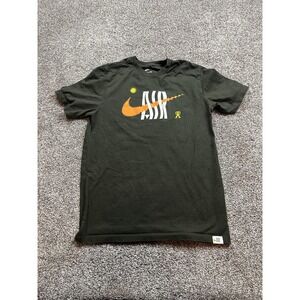 Nike Shirt Mens Medium Green‎ The Nike Tee USA Swoosh Logo Graphic Cotton